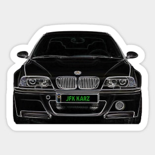 BMW M3 3 Series E46 Club Front End Sticker